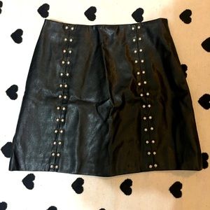 Forever 21 leather mini skirt.